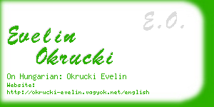 evelin okrucki business card